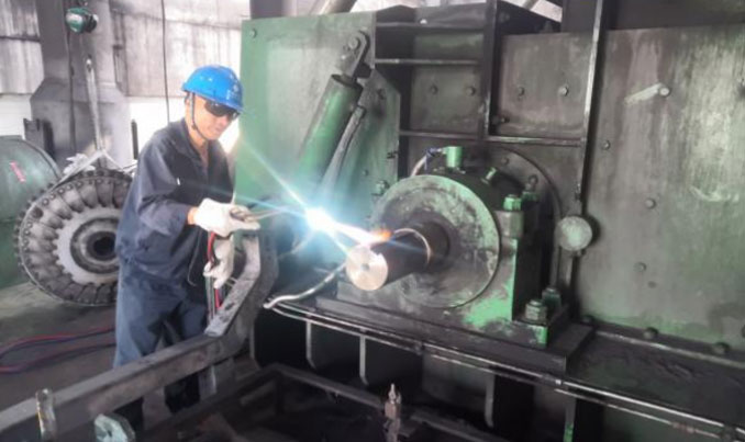 發(fā)電廠碎煤機軸承位磨損修復(fù)資訊通報